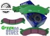 Przednie klocki GreenStuff + NAWIERCANE NACINANE tarcze hamulcowe EBC seria GD Hummer H2